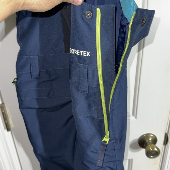 Burton Navy Blue Kids' GORE-TEX Stark Bib Snow Bib Snowboarding Skiing Size XS - Picture 8 of 11